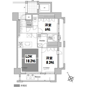 プライムメゾン高見 間取り図