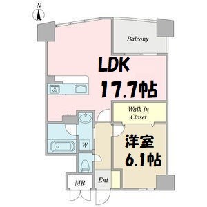 プロシード新瑞橋 間取り図