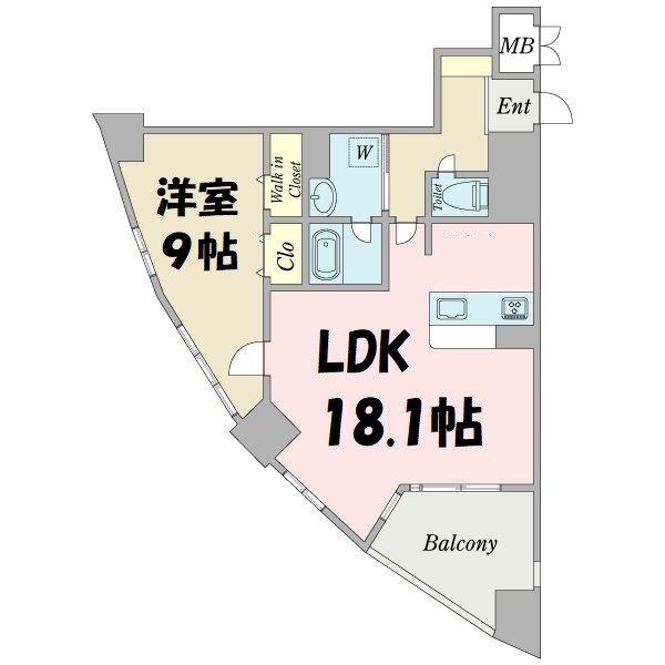 プロシード新瑞橋 間取り図