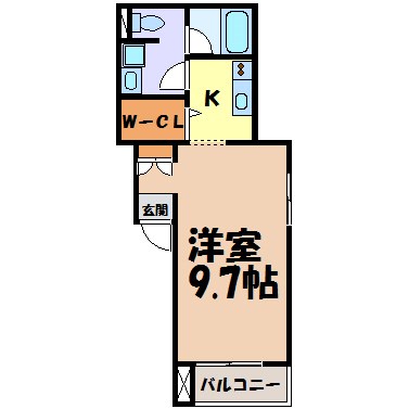 フラット矢田南 間取り図