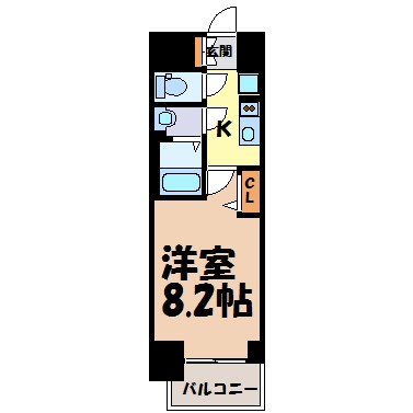 プレサンス丸の内アデル 間取り図