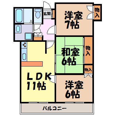 振甫ニューコーポ 間取り図