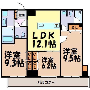 さくらHills NISHIKI Platinum Residence 間取り図