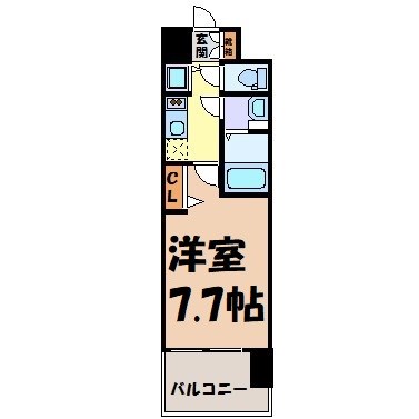 プレサンスジェネ栄 間取り図