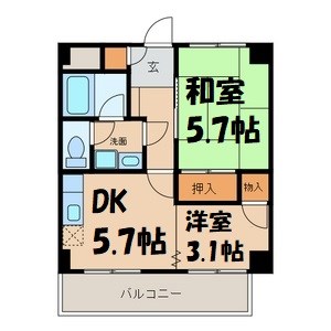 第27オーシャンハイツ 間取り図