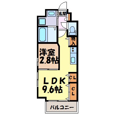 ラクラーレＶＩＮＴＩＡ 間取り図