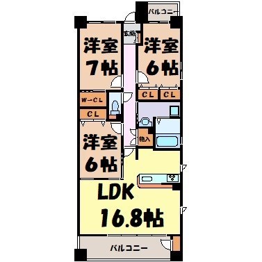 グラン・アベニュー名駅南 間取り図