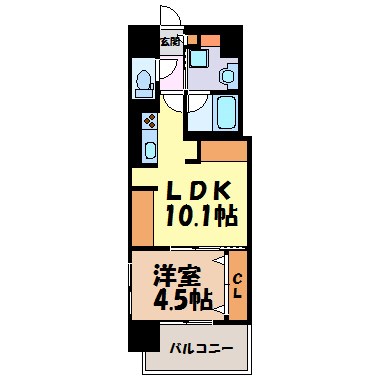 プレミアムコート大須 間取り図