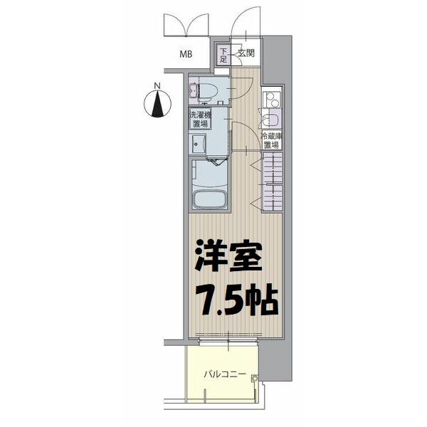 パルティール黒川本通り 間取り図