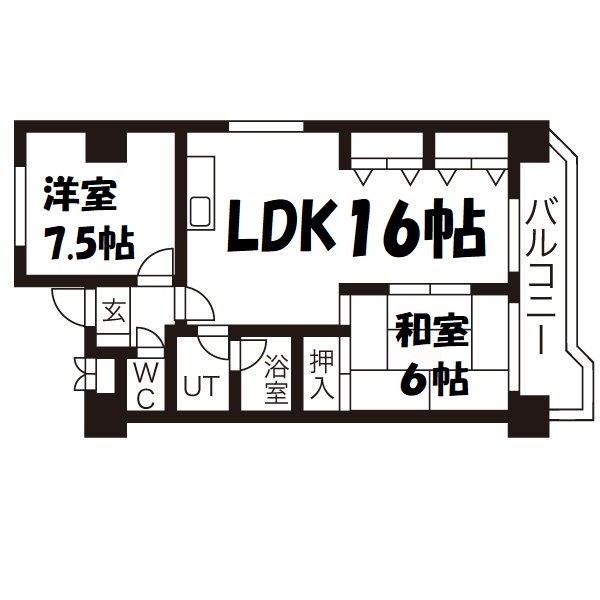 マジェスティーハイツ御成 間取り図
