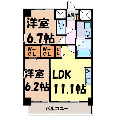 カーサニア尾頭橋 間取り図