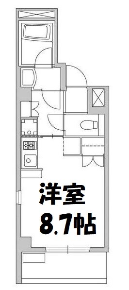 ガストハウス今池 間取り図