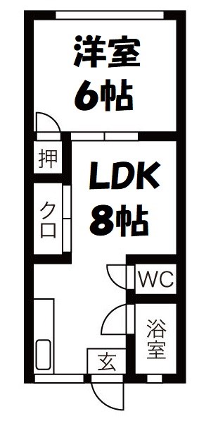 新海荘 間取り図