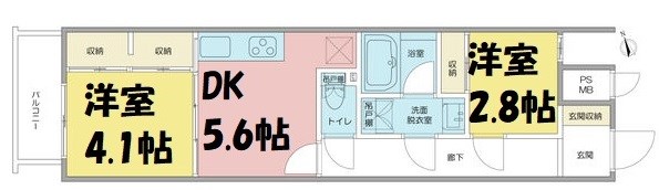 RECO東別院 間取り図