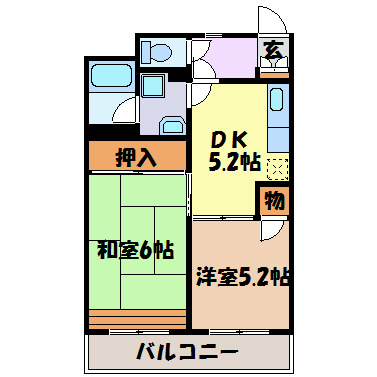 フラット内山 間取り図