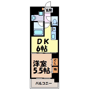 エスカルコート 間取り図