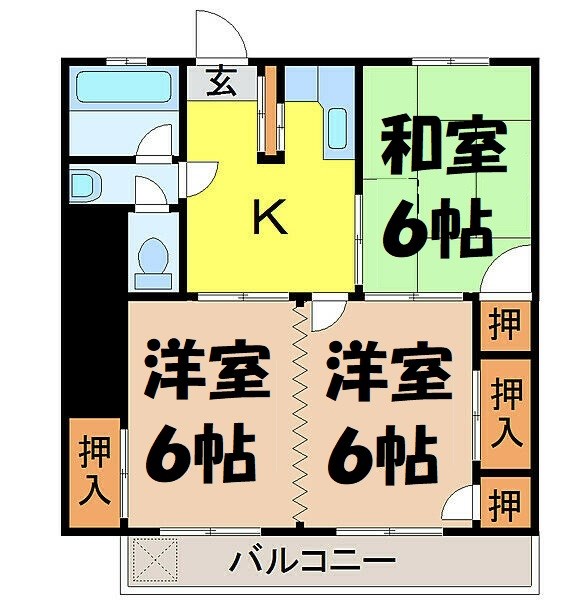 今枝マンション 間取り図