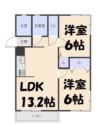 霞ヶ丘ハイツ 間取り図