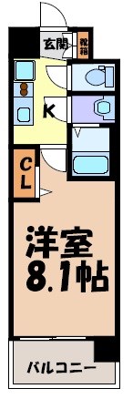 プレサンス大須観音駅前 間取り図
