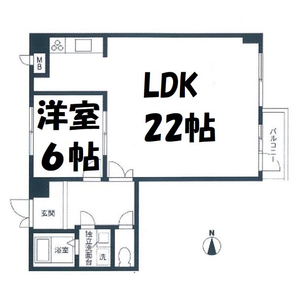 リバーサイドテラス石川橋 間取り図