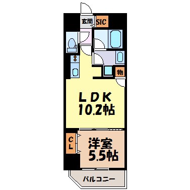 新栄アイサンメゾン 間取り図
