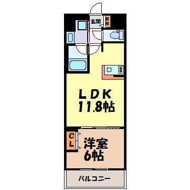 新栄アイサンメゾン 間取り図