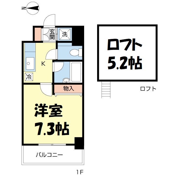 プロシード太閤通 間取り図