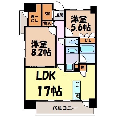 アンアージュ白壁 間取り