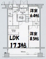 グラン・アベニュー名駅 間取り図