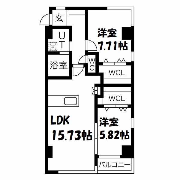 AREX丸の内Ⅱ 間取り図