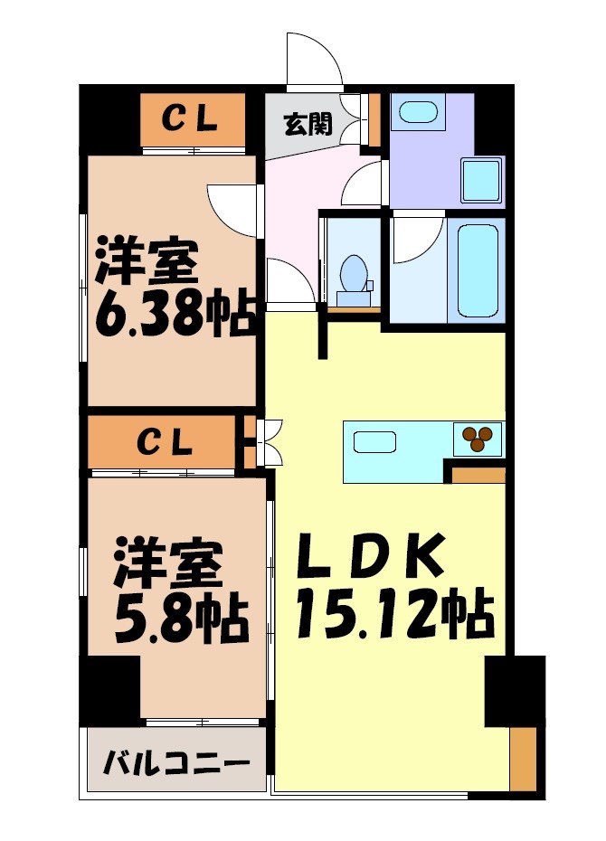 AREX丸の内Ⅱ 間取り図