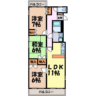 振甫ニューコーポ 間取り図