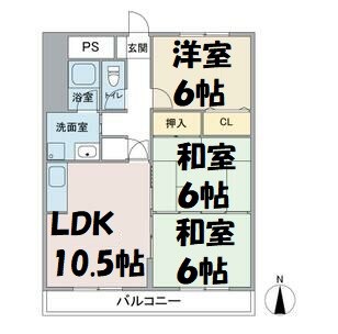 エクセル田幡 間取り図