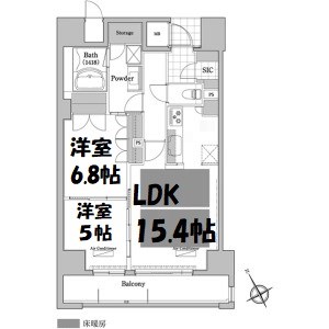 プライムメゾン高見 間取り図