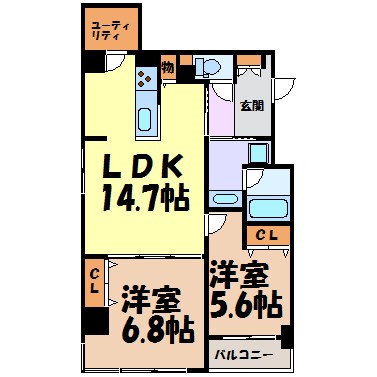 verite覚王山 間取り図