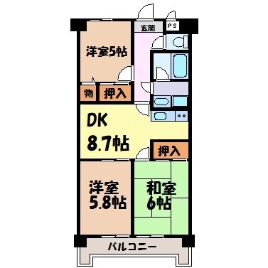 ジュフク松本 間取り図
