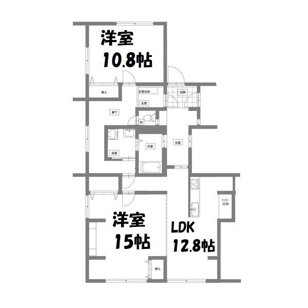 リノヴェール本山 間取り図