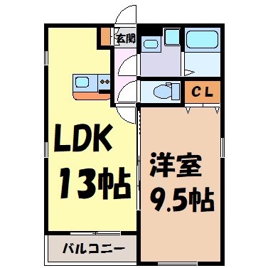 グランレーヴ大曽根Ⅱ 間取り図