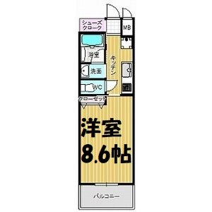 セレニティー名駅 間取り図