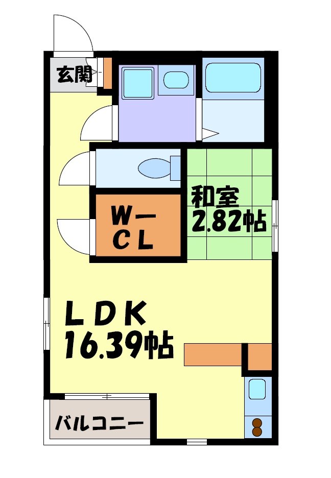 RadiAnce鶴舞 間取り図