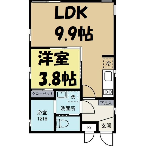 Le Gioie名駅 間取り図
