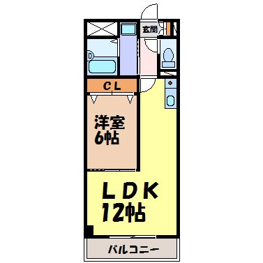 サンマール牛巻 間取り図