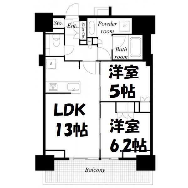 プラウドタワー名古屋丸の内 間取り図