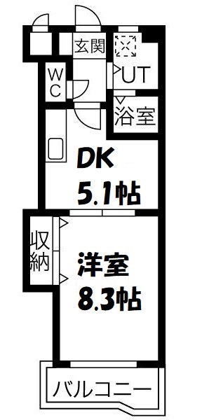 レジデンス黒龍 間取り図