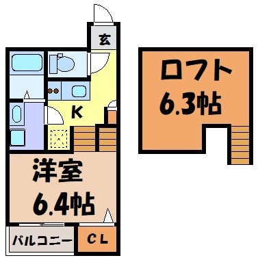 カーサフェリーチェＷ 間取り