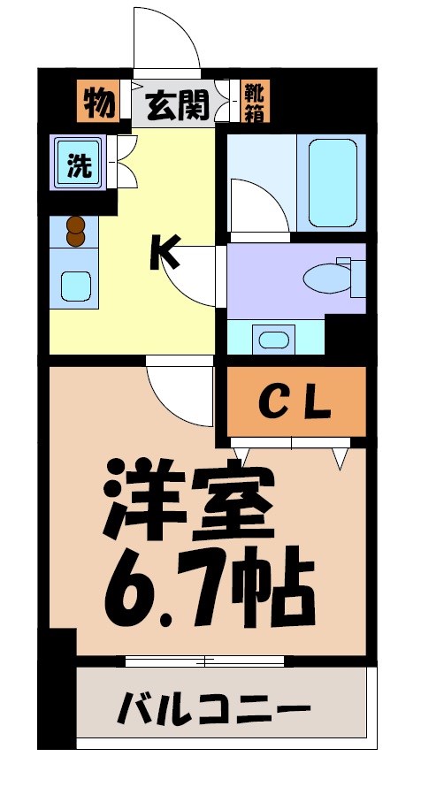 アール押切 間取り図