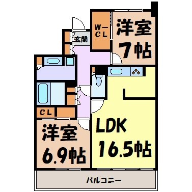 プライムメゾン矢田南 間取り図