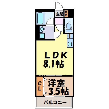 ジュネス内浜町 間取り図