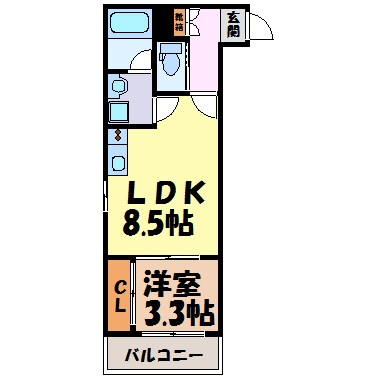 ジュネス内浜町 間取り図
