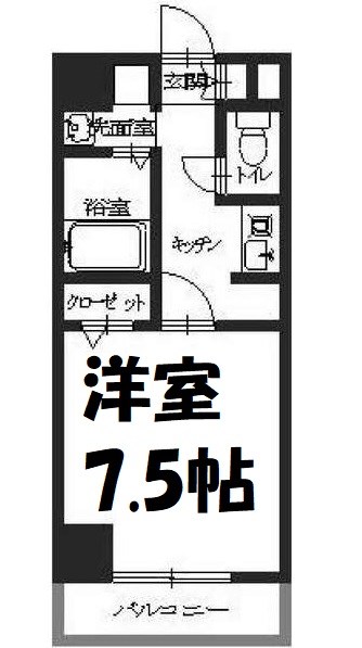 エスポワール亀島 間取り図